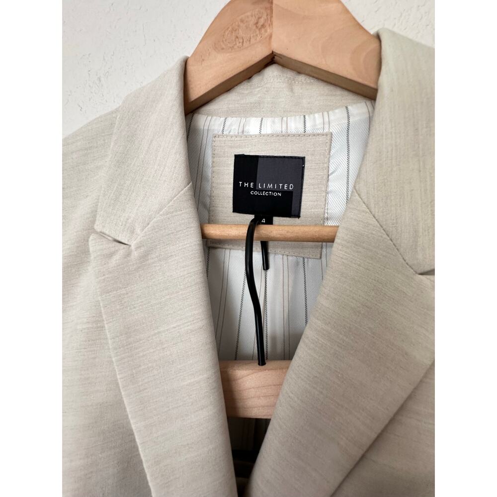 The Limited Beige Pant Suit Set Blazer 4 Pants 4L Drew Fit Career - Picture 3 of 16
